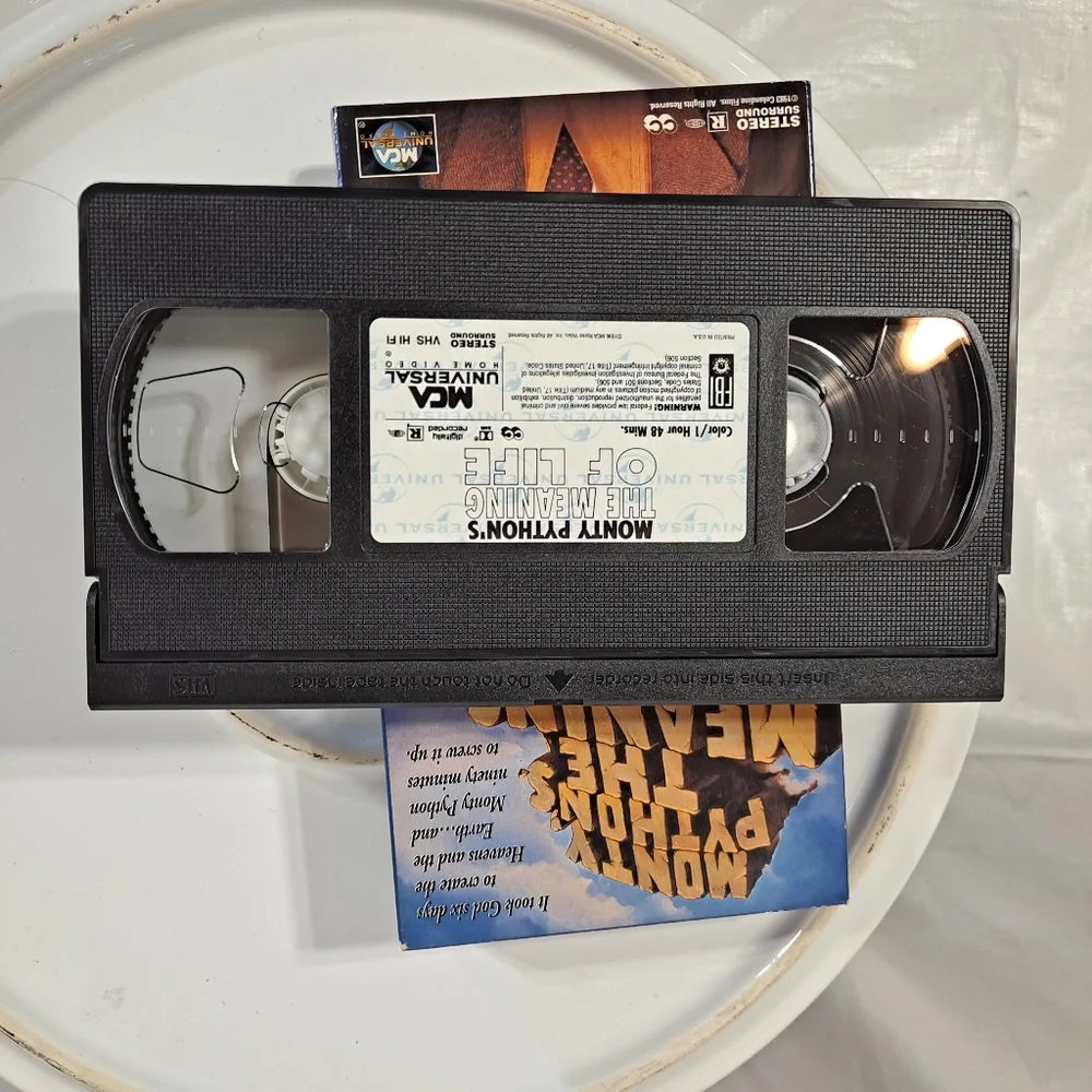 MCA Monty Python's The Meaning Of Life VHS Tape